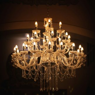 Lumen Brass Chandelier